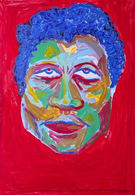 “Portræt” (2026), maleri af Selma Frausing Binau